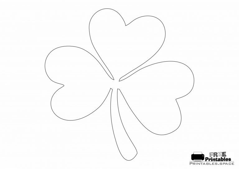 Printable Large Shamrock Template Free Printables