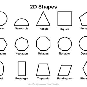 Names Of Shapes With Pictures PDF