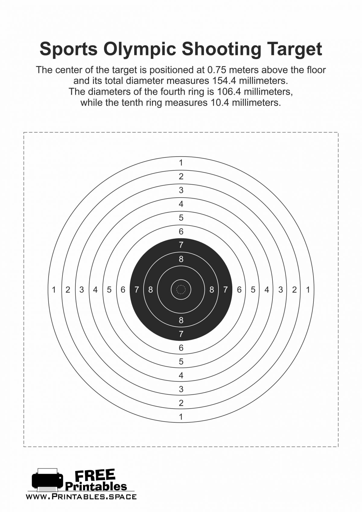 Sports Olympic Shooting Target