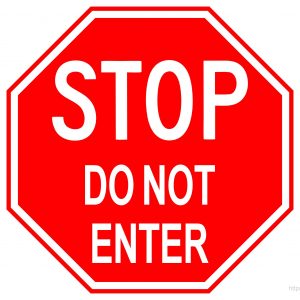 Stop! Do Not Enter Sign – Printable A4 Template