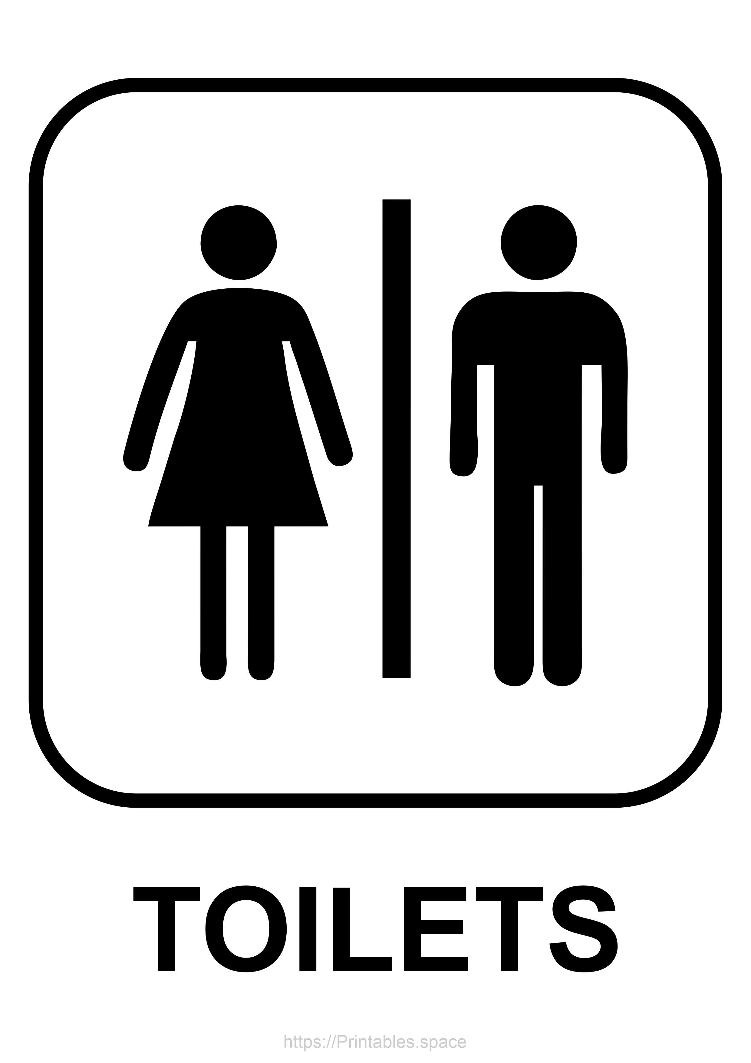 Toilet Sign Printable Free Printables