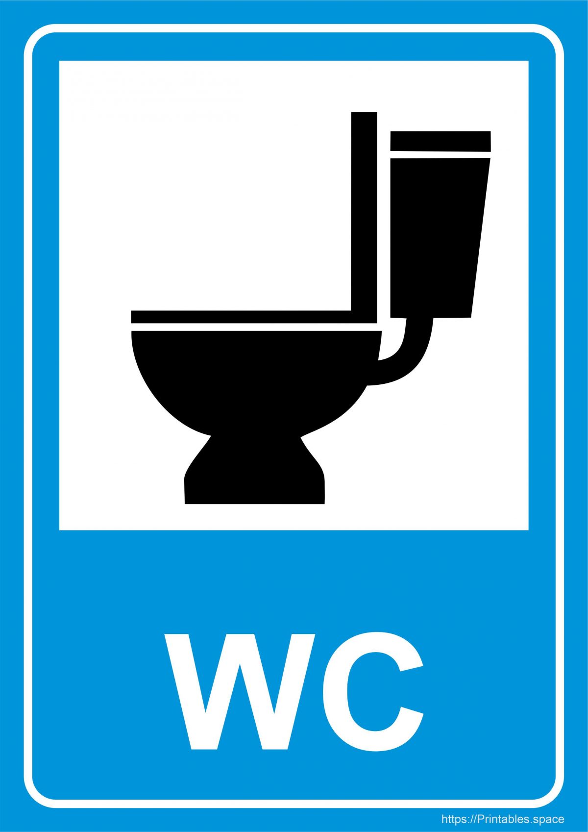 WC Sign Printable (A4)