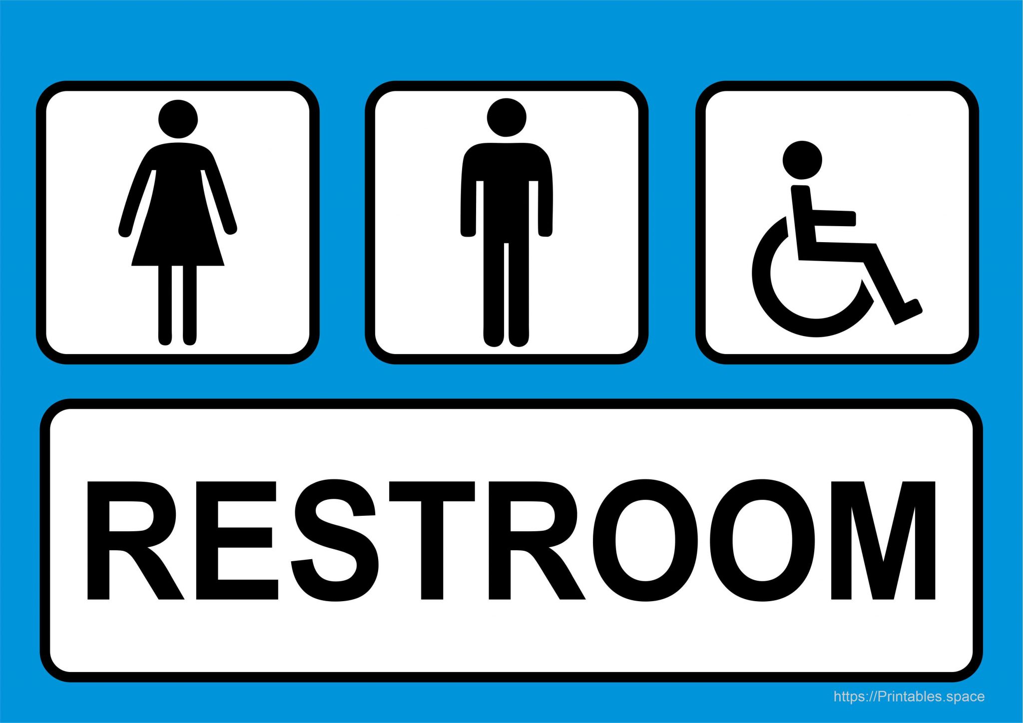 Free Restroom Sign Printable Free Printables