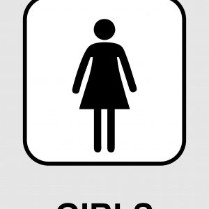 Girls Toilet Sign
