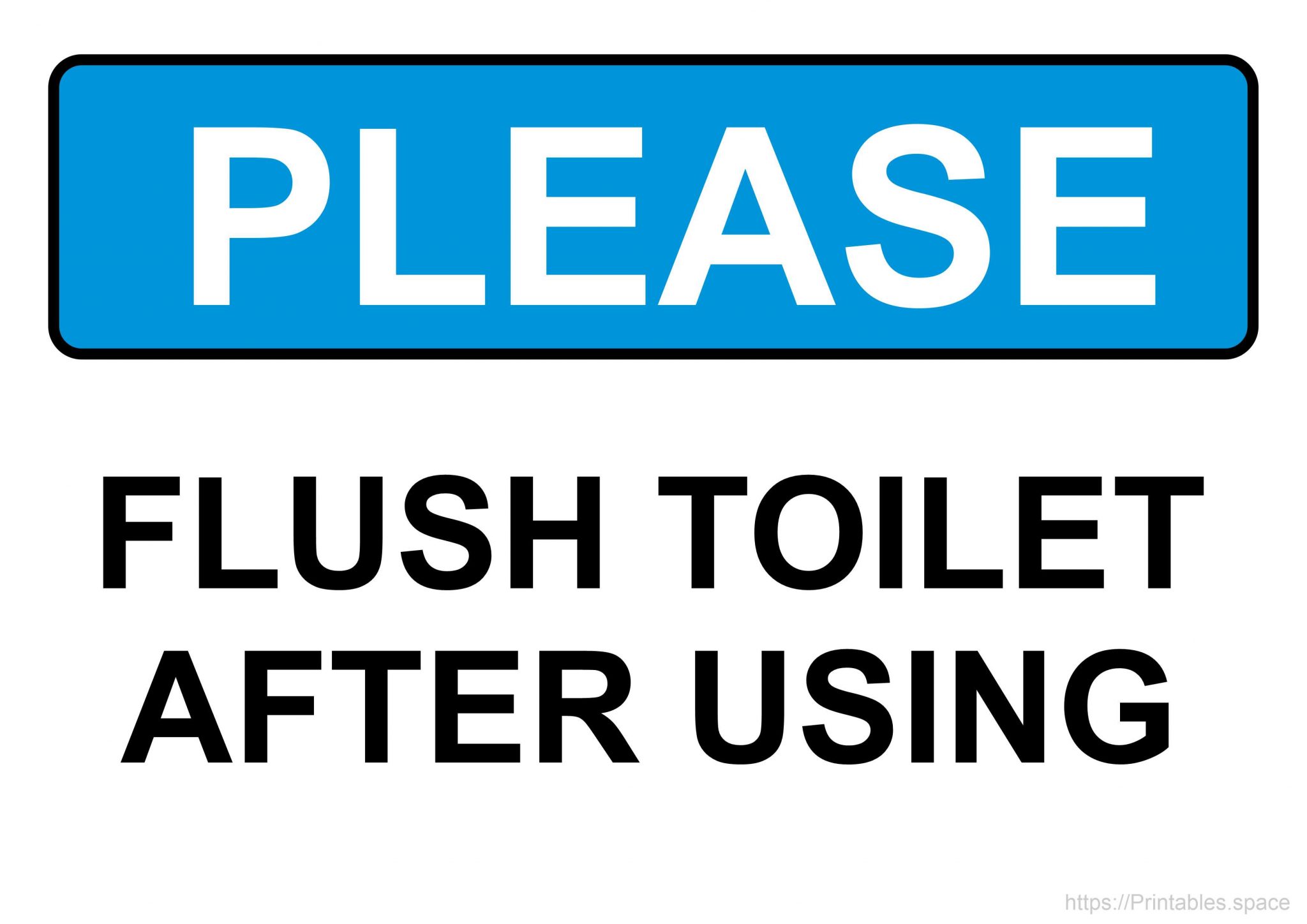 Toilet Signs – Free Printables