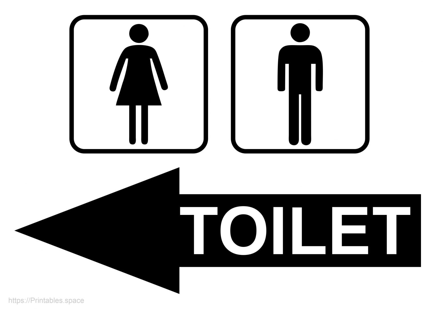 Toilet Signs – Free Printables