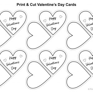 Valentine Heart Card Cutouts