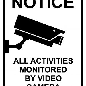 All Activities Monitored By Video Camera