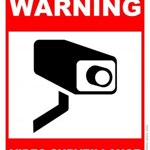 Warning Video Surveillance Sign