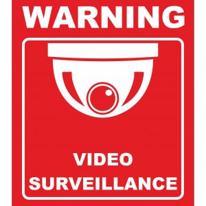 Warning! Video Surveillance  Sign