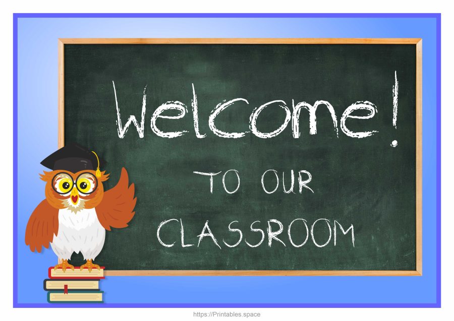 Printable Welcome Sign For Classroom