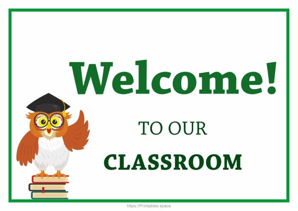 Printable Welcome To Our Classroom