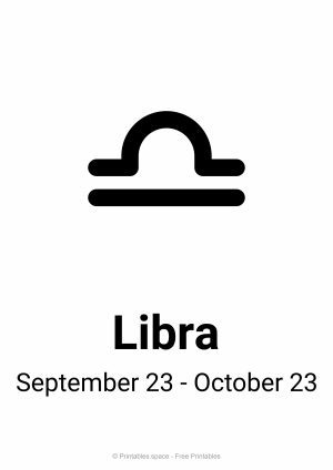 Libra Sign Printable