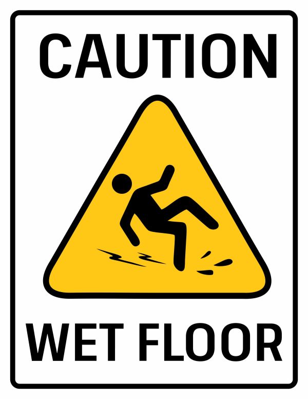 Caution wet floor sign printable