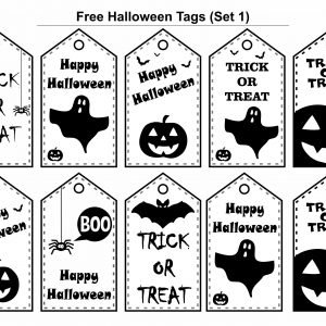 Free Halloween Treat Tags Printable